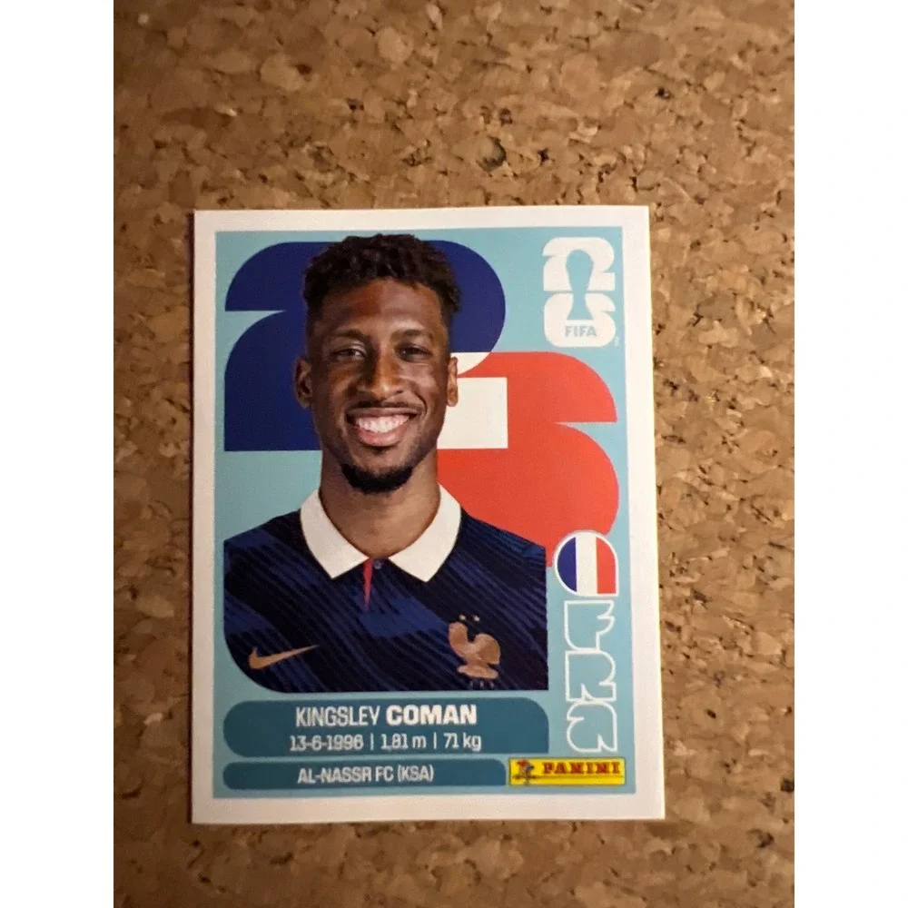Panini FIFA World Cup 2026 Kingsley Coman France Sticker FRA 18 Al-Nassr FC